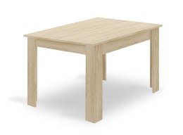 Zestaw Stół NP 120x80cm Dąb Sonoma + 4 krzesła WAT białe / nogi naturalne