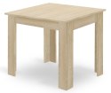 Zestaw Stół NP 80x80cm Dąb Sonoma + 4 krzesła WAT czarne / nogi naturalne