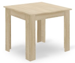 Zestaw Stół NP 80x80cm Dąb Sonoma + 4 krzesła WAT szare / nogi naturalne