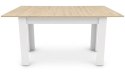 Stół rozkładany NP 120-160x80 Sonoma - nogi białe