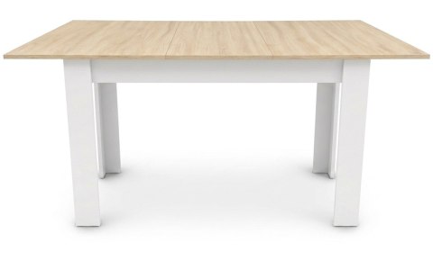 Stół rozkładany NP 120-160x80 Sonoma - nogi białe