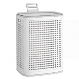 Kosz na pranie biało szary 75l - RLH021WG01
