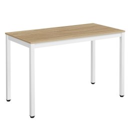 Stół TESSA 120cm x 60cm - dąb / białe nogi