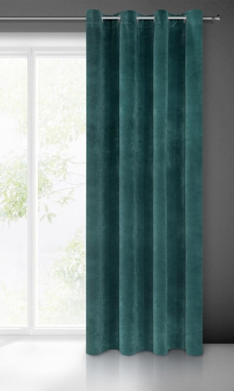 ZASŁONA GOTOWA VILLA 140 X 250 CM CIEMNOTURKUSOWY