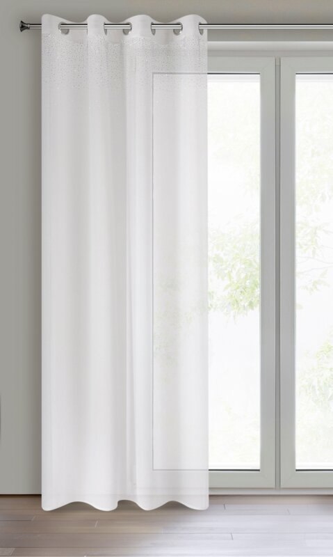 FIRANA GOTOWA MADLEN 140 X 250 CM BIAŁY