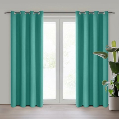 ZASŁONA GOTOWA D91 PARISA 135 X 250 CM TURKUSOWY