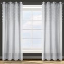 ZASŁONA GOTOWA D91 STELLA 140 X 250 CM SREBRNY
