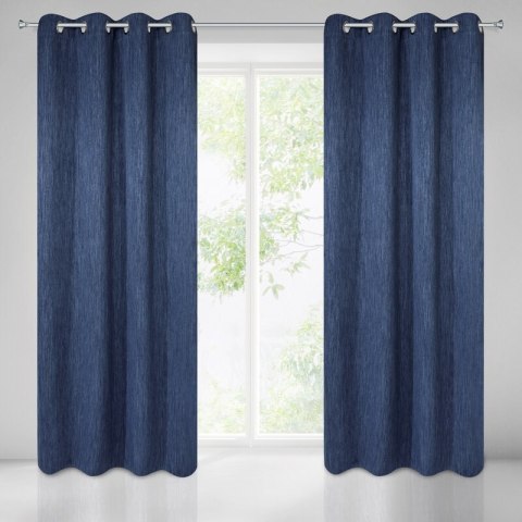 ZASŁONA GOTOWA ROSSIE 140 X 250 CM GRANATOWY
