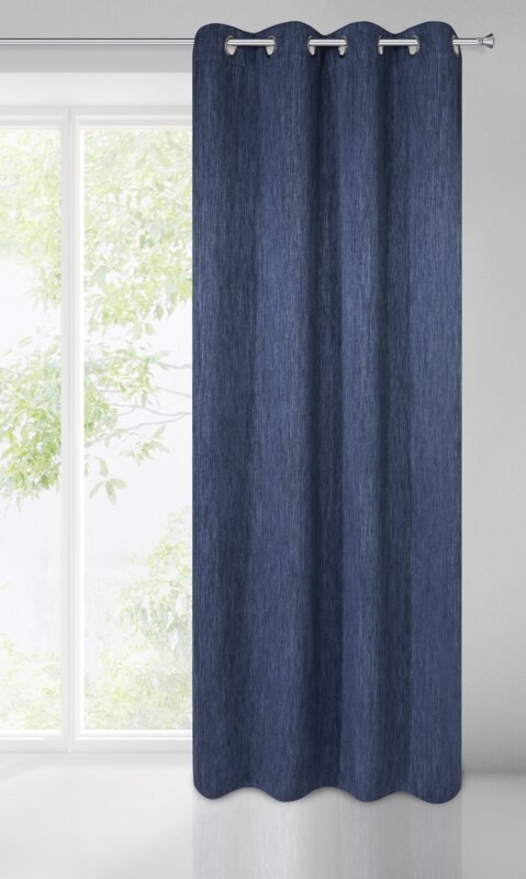 ZASŁONA GOTOWA ROSSIE 140 X 250 CM GRANATOWY