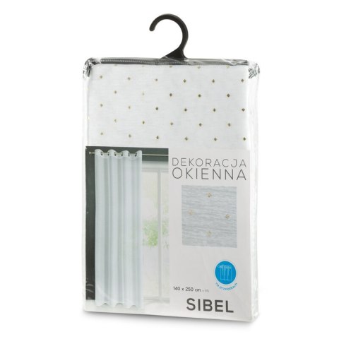 FIRANA GOTOWA SIBEL 140 X 250 CM BIAŁY
