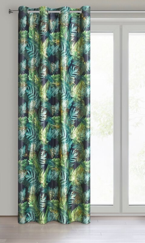 ZASŁONA GOTOWA DAVOS 140 X 250 CM CZARNY