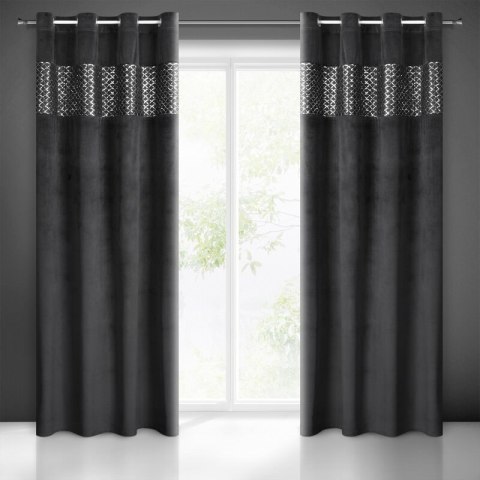 ZASŁONA GOTOWA MARGOT 140 X 250 CM CZARNY