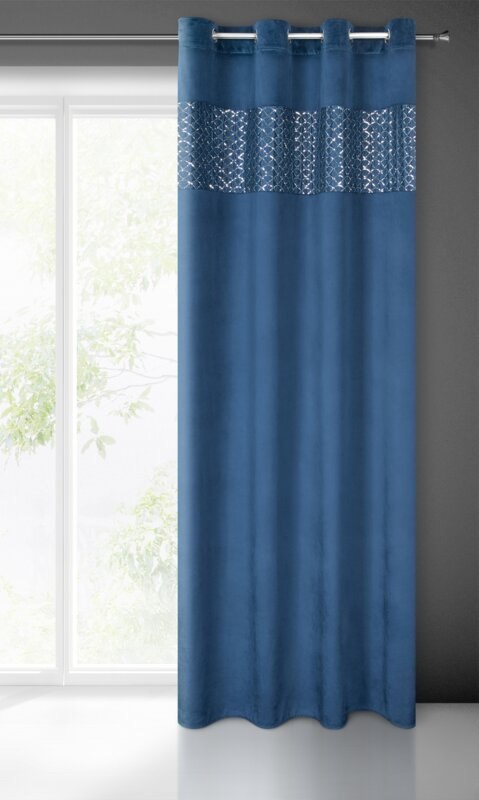 ZASŁONA GOTOWA MARGOT 140 X 250 CM GRANATOWY