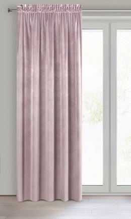 ZASŁONA GOTOWA SAMANTA NA TAŚMIE 140 X 300 CM PUDROWY RÓŻ