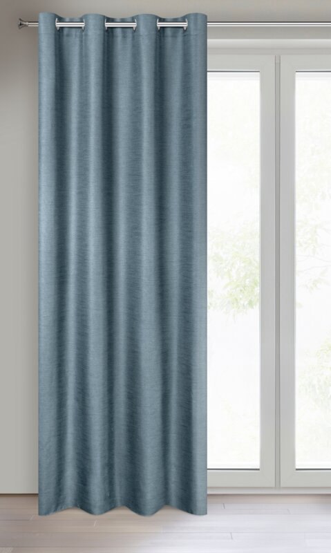 ZASŁONA GOTOWA STYLE 140 X 250 CM NIEBIESKI
