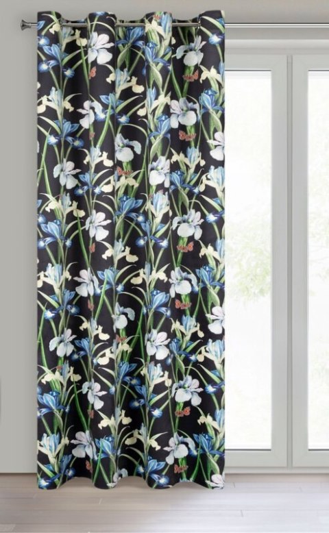 ZASŁONA GOTOWA MAJA 140 X 250 CM CZARNY