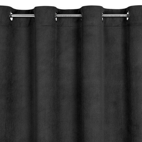ZASŁONA GOTOWA MILO 140 X 250 CM CZARNY