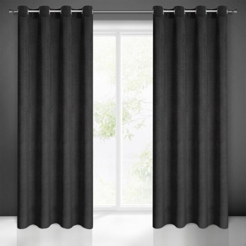 ZASŁONA GOTOWA ELIZA 140 X 250 CM CZARNY