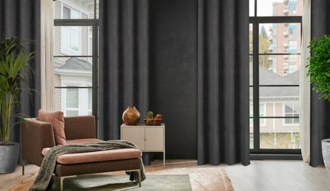 ZASŁONA GOTOWA ELIZA 140 X 250 CM CZARNY