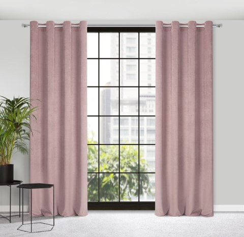 ZASŁONA GOTOWA ELIZA 140 X 250 CM PUDROWY RÓŻ