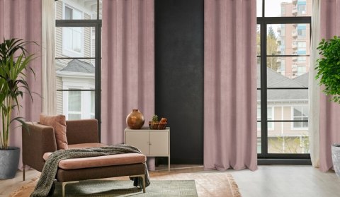 ZASŁONA GOTOWA ELIZA 140 X 250 CM PUDROWY RÓŻ