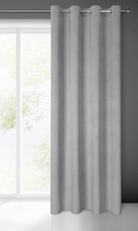 ZASŁONA GOTOWA ELIZA 140 X 250 CM SZARY
