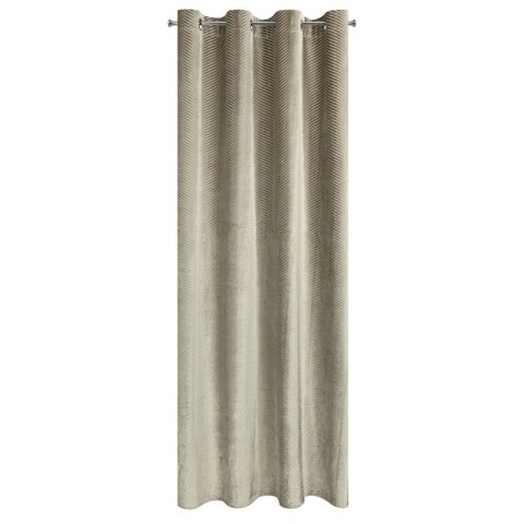 ZASŁONA GOTOWA LUSSI 140 X 250 CM CIEMNOBEŻOWY