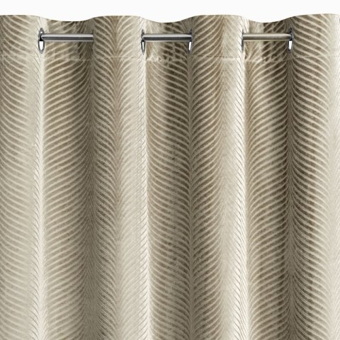 ZASŁONA GOTOWA LUSSI 140 X 250 CM CIEMNOBEŻOWY