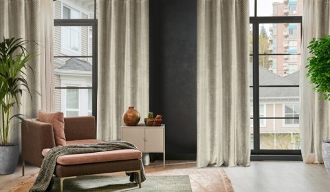 ZASŁONA GOTOWA LUSSI 140 X 250 CM CIEMNOBEŻOWY