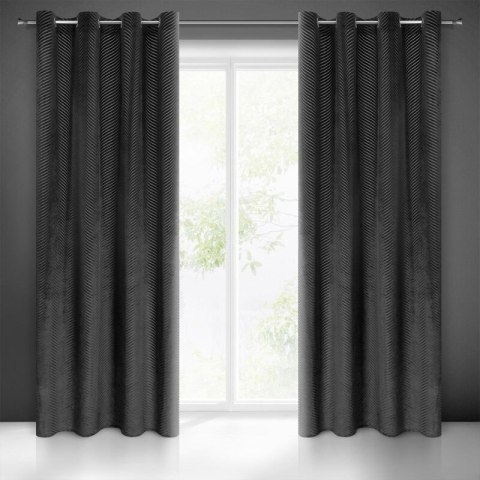 ZASŁONA GOTOWA LUSSI 140 X 250 CM CZARNY