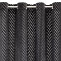 ZASŁONA GOTOWA LUSSI 140 X 250 CM CZARNY