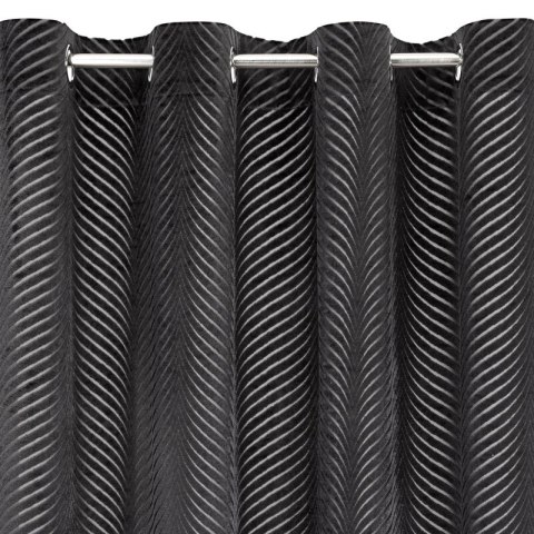 ZASŁONA GOTOWA LUSSI 140 X 250 CM CZARNY
