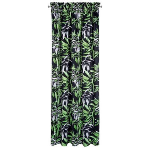 ZASŁONA GOTOWA ZOJA NA TAŚMIE 140 X 270 CM CZARNY