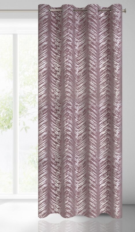 ZASŁONA GOTOWA SARA 140 X 250 CM PUDROWY RÓŻ