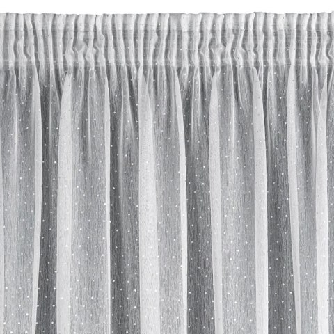FIRANA GOTOWA SIBEL NA TAŚMIE 300 X 150 CM BIAŁY