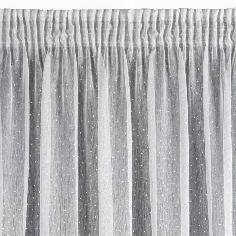 FIRANA GOTOWA SIBEL NA TAŚMIE 300 X 250 CM BIAŁY