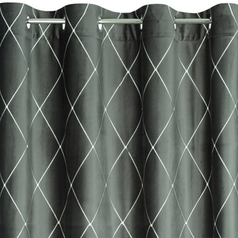ZASŁONA DEKORACYJNA PIERRE CARDIN MARGO 140 X 250 CM JASNOSZARY