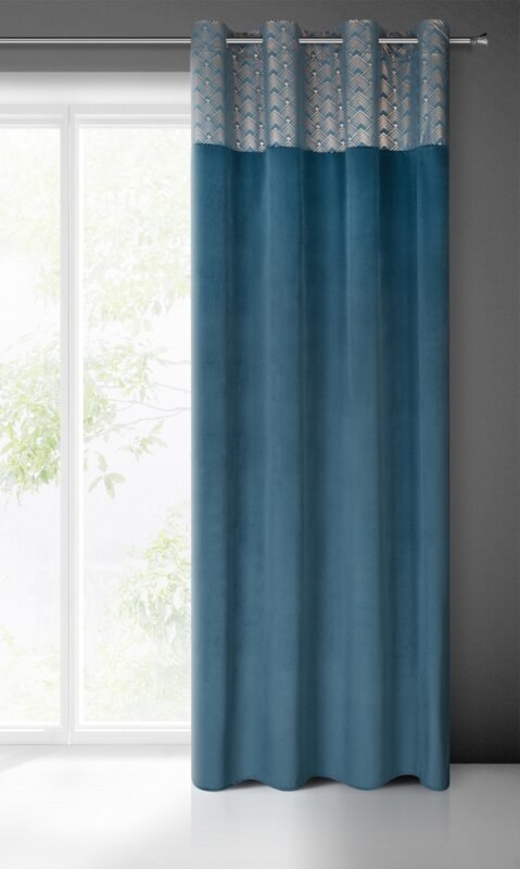 ZASŁONA GOTOWA ELEN 140 X 250 CM NIEBIESKI