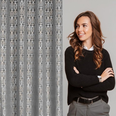 ZASŁONA GOTOWA LAURA 140 X 250 CM STALOWY