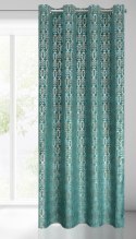 ZASŁONA GOTOWA LAURA 140 X 250 CM TURKUSOWY
