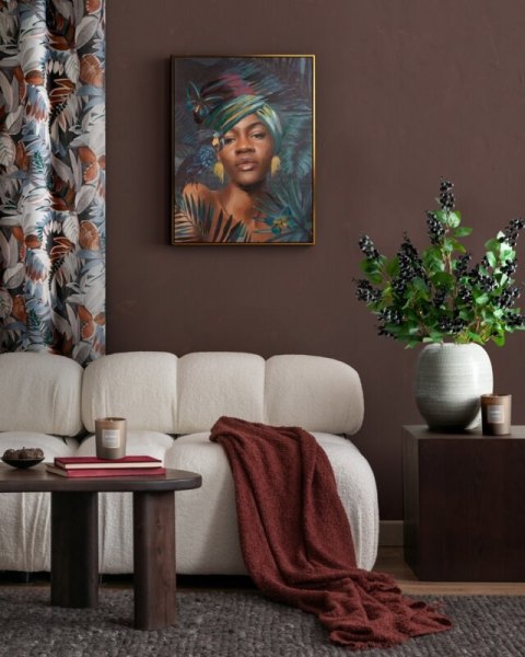 OBRAZ 467B 60 X 80 CM CIEMNOTURKUSOWY
