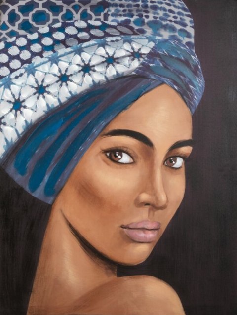 OBRAZ 475 60 X 80 CM NIEBIESKI