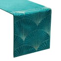 OBRUS BLINK 14 35 X 220 CM CIEMNOTURKUSOWY