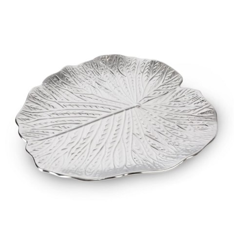 PATERA DEKORACYJNA KALINA (01) O 33 X 2 CM SREBRNY
