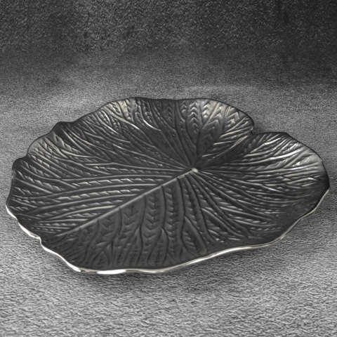PATERA DEKORACYJNA KALINA (01) O 33 X 2 CM SREBRNY