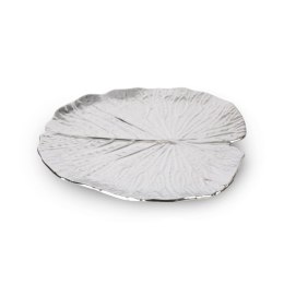 PATERA DEKORACYJNA KALINA (02) O 27 X 2 CM SREBRNY