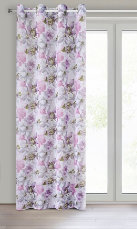 ZASŁONA GOTOWA BELLA 140 X 250 CM CIEMNORÓŻOWY