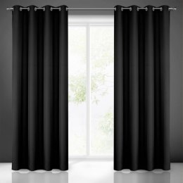 ZASŁONA GOTOWA EVITA 140 X 250 CM CZARNY