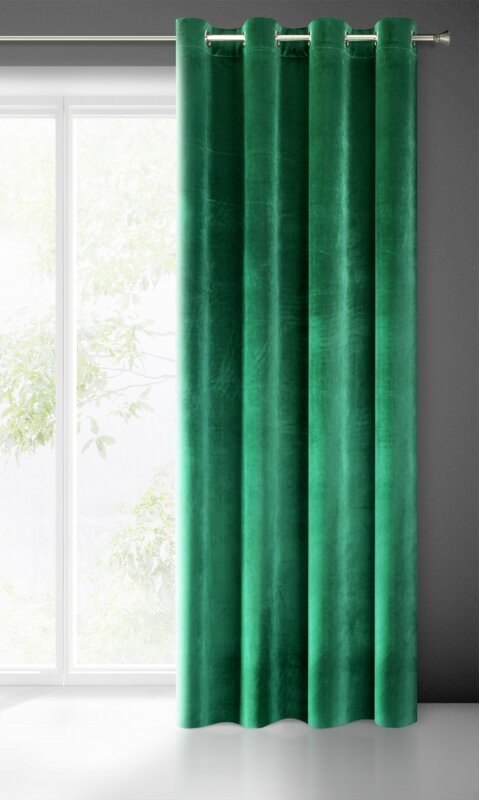 ZASŁONA GOTOWA SAMANTA 140 X 250 CM ZIELONY