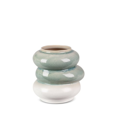 WAZON DEKORACYJNY LIANA (03) O 18 X 19 CM KREMOWY